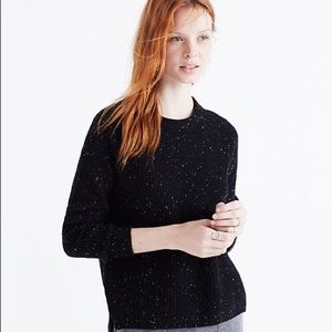 Madewell Cashmere Speckled Sweater Black XS